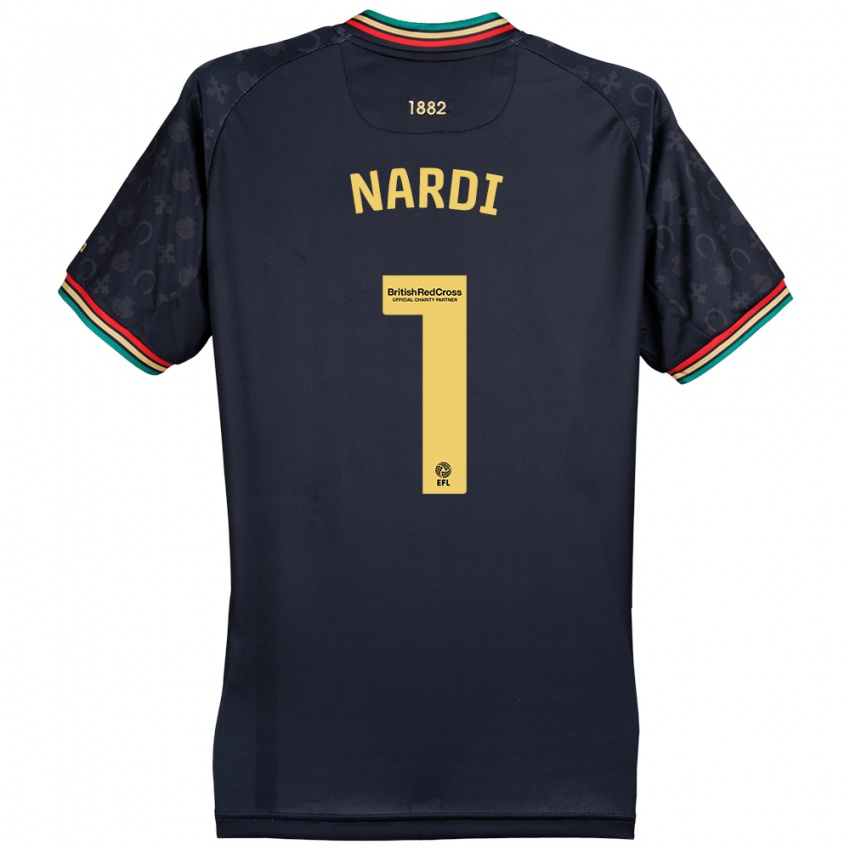 Niño Camiseta Paul Nardi #1 Azul Marino Oscuro 2ª Equipación 2024/25 La Camisa Perú