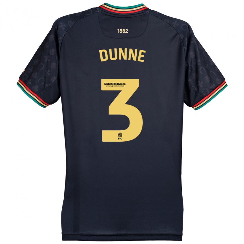 Niño Camiseta Jimmy Dunne #3 Azul Marino Oscuro 2ª Equipación 2024/25 La Camisa Perú