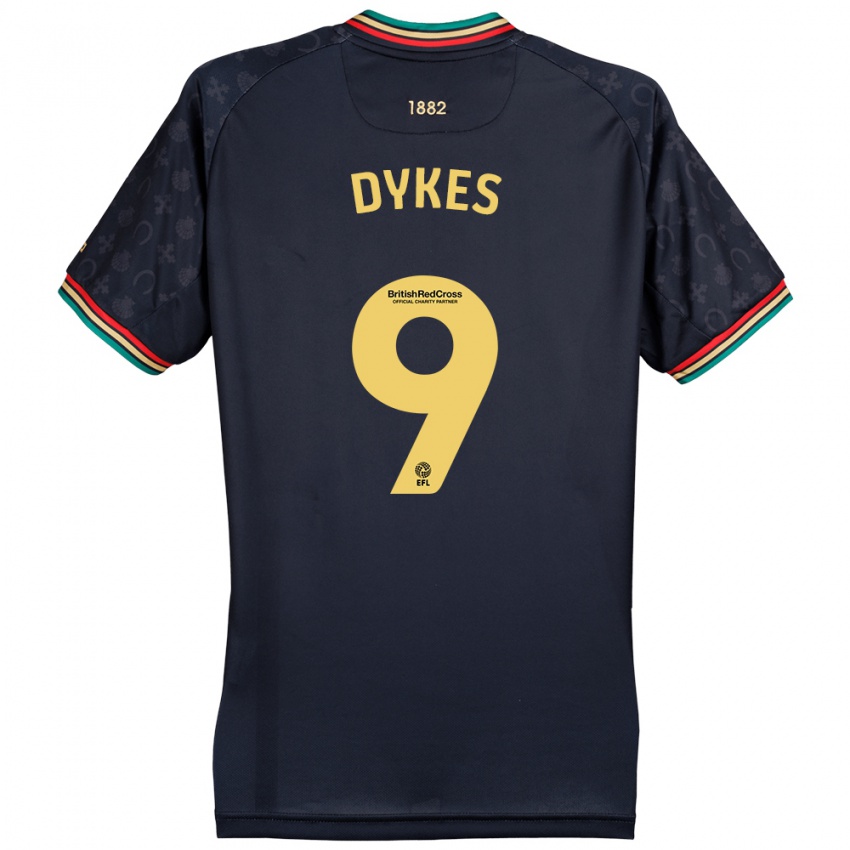 Niño Camiseta Lyndon Dykes #9 Azul Marino Oscuro 2ª Equipación 2024/25 La Camisa Perú