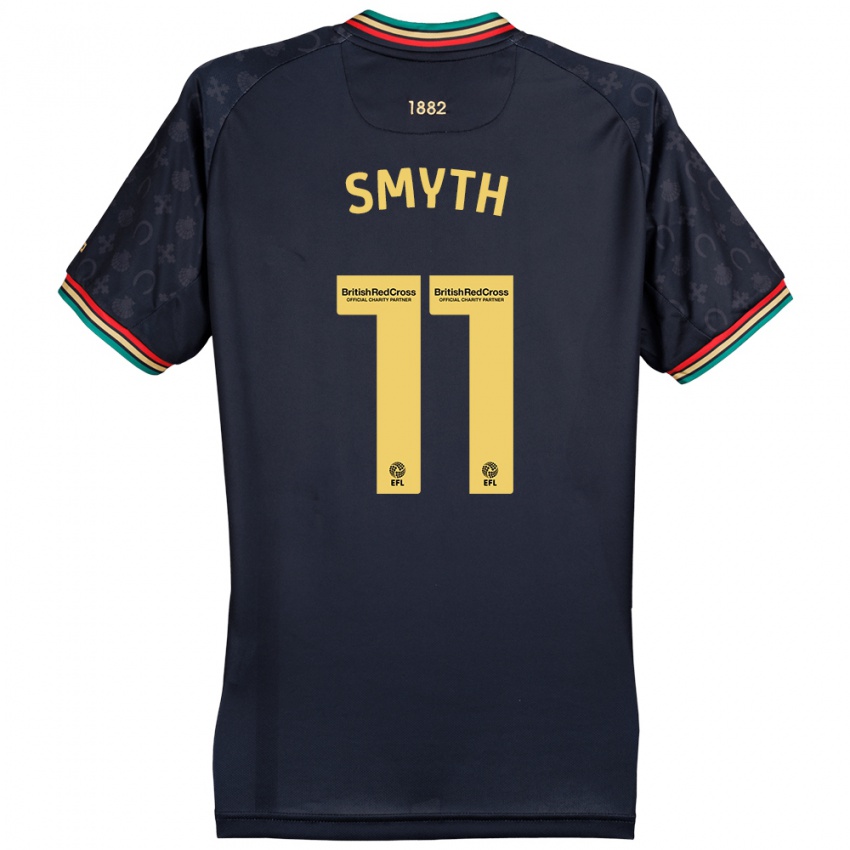 Niño Camiseta Paul Smyth #11 Azul Marino Oscuro 2ª Equipación 2024/25 La Camisa Perú