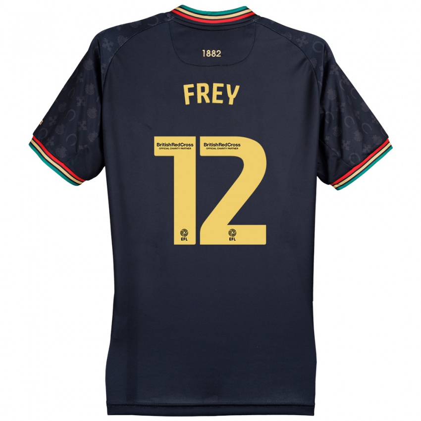 Niño Camiseta Michael Frey #12 Azul Marino Oscuro 2ª Equipación 2024/25 La Camisa Perú