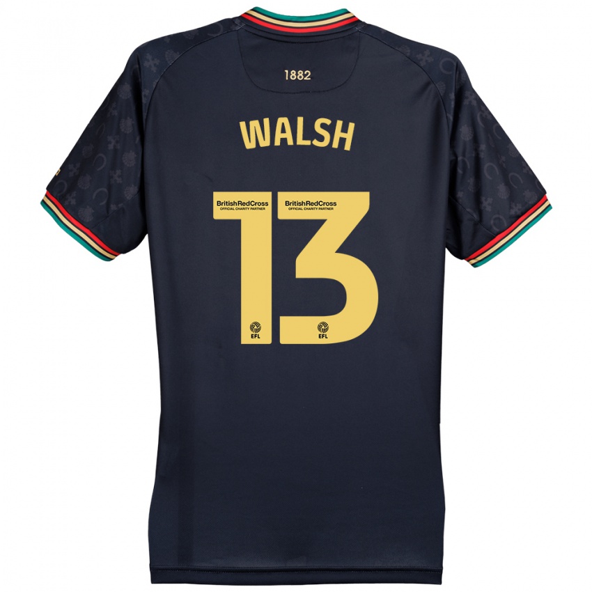 Niño Camiseta Joe Walsh #13 Azul Marino Oscuro 2ª Equipación 2024/25 La Camisa Perú