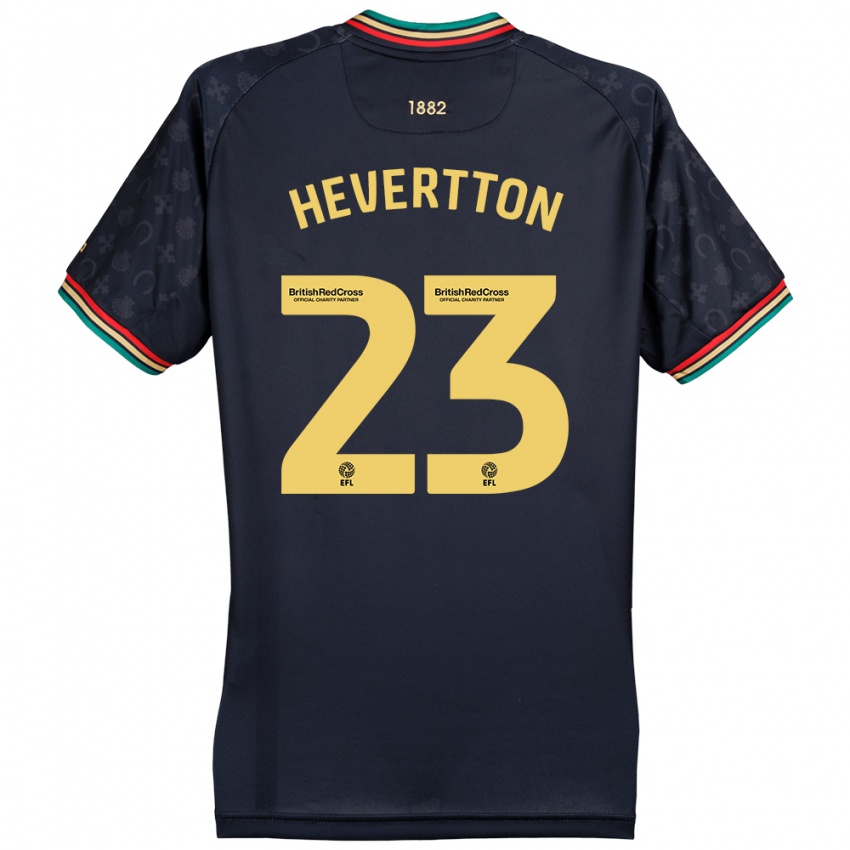 Niño Camiseta Hevertton #23 Azul Marino Oscuro 2ª Equipación 2024/25 La Camisa Perú