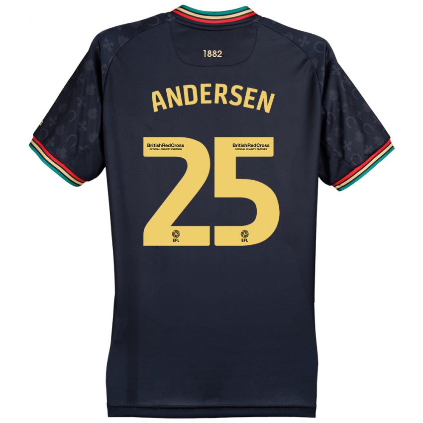 Niño Camiseta Lucas Andersen #25 Azul Marino Oscuro 2ª Equipación 2024/25 La Camisa Perú