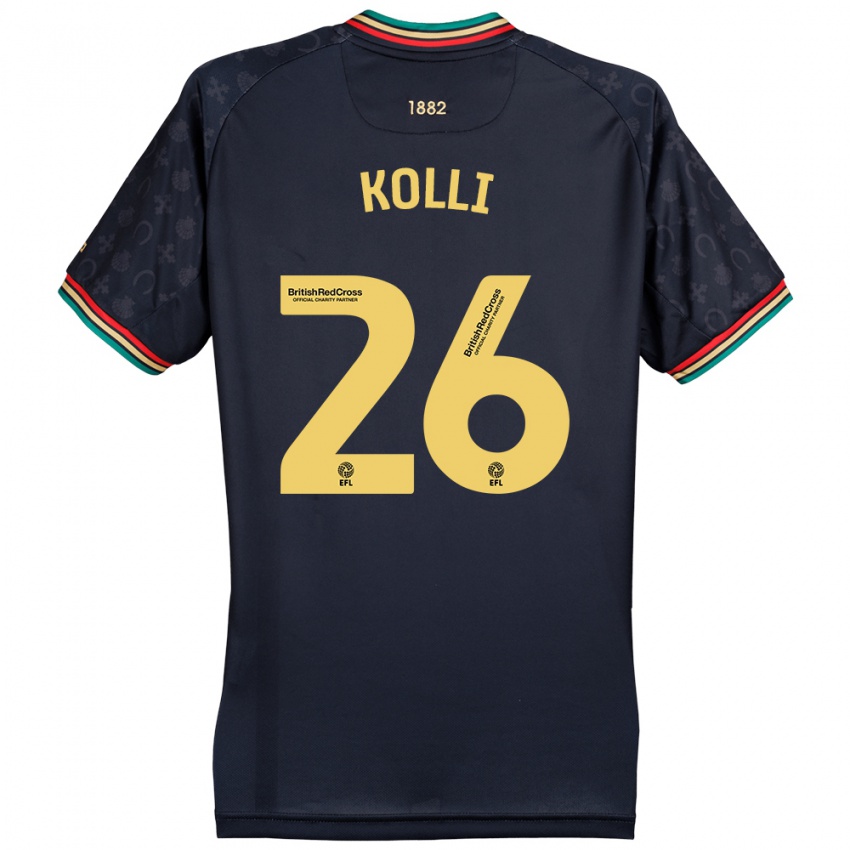 Niño Camiseta Rayan Kolli #26 Azul Marino Oscuro 2ª Equipación 2024/25 La Camisa Perú