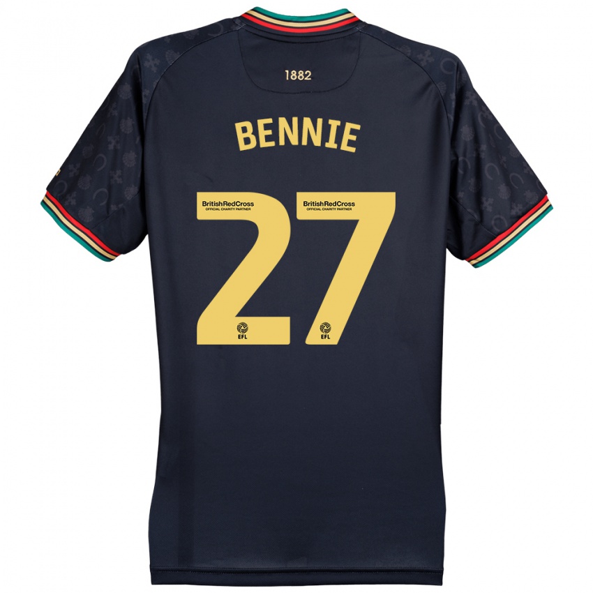 Niño Camiseta Daniel Bennie #27 Azul Marino Oscuro 2ª Equipación 2024/25 La Camisa Perú