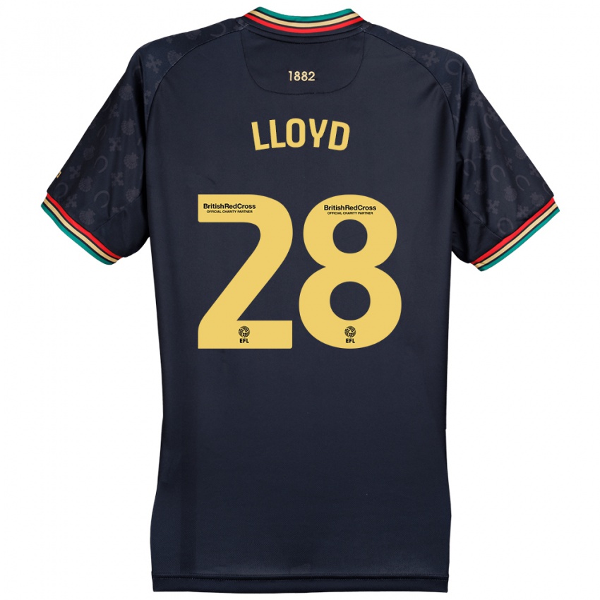 Niño Camiseta Alfie Lloyd #28 Azul Marino Oscuro 2ª Equipación 2024/25 La Camisa Perú