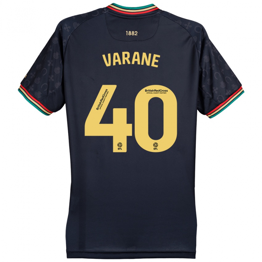 Niño Camiseta Jonathan Varane #40 Azul Marino Oscuro 2ª Equipación 2024/25 La Camisa Perú