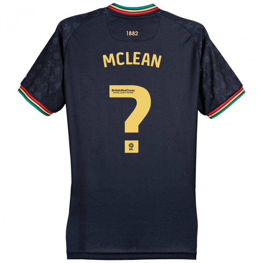 Niño Camiseta Mason Mclean #0 Azul Marino Oscuro 2ª Equipación 2024/25 La Camisa Perú