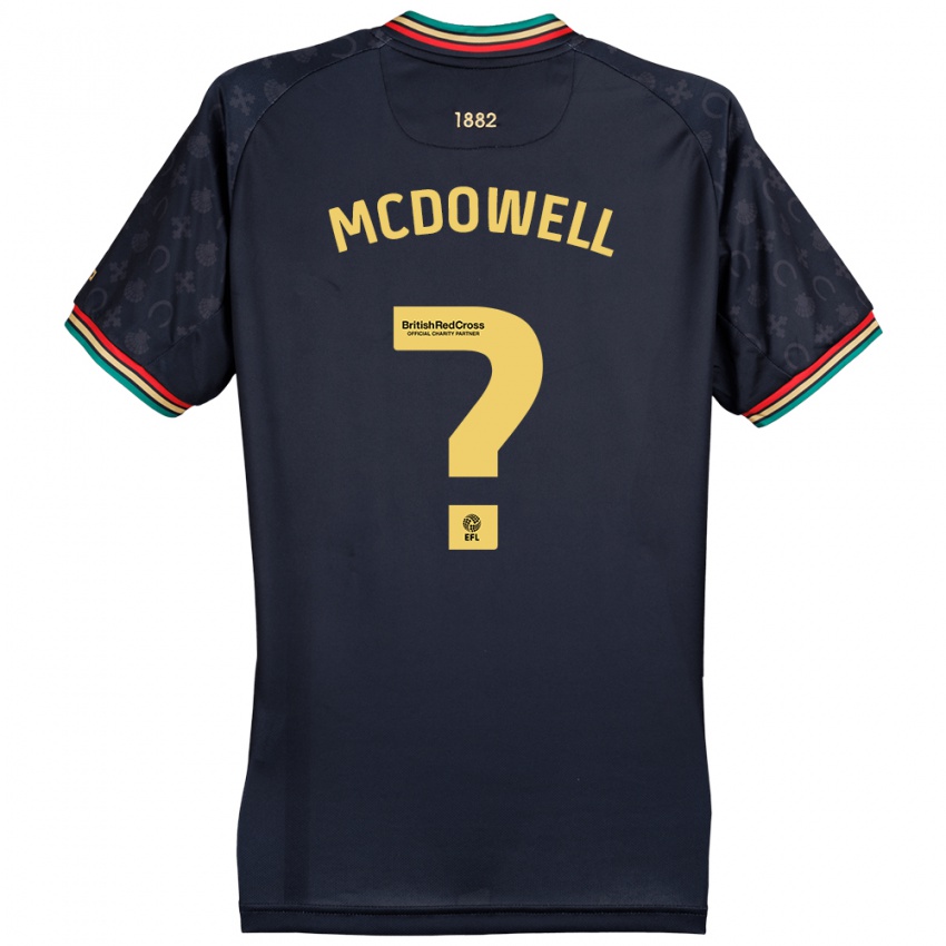 Niño Camiseta Jack Mcdowell #0 Azul Marino Oscuro 2ª Equipación 2024/25 La Camisa Perú