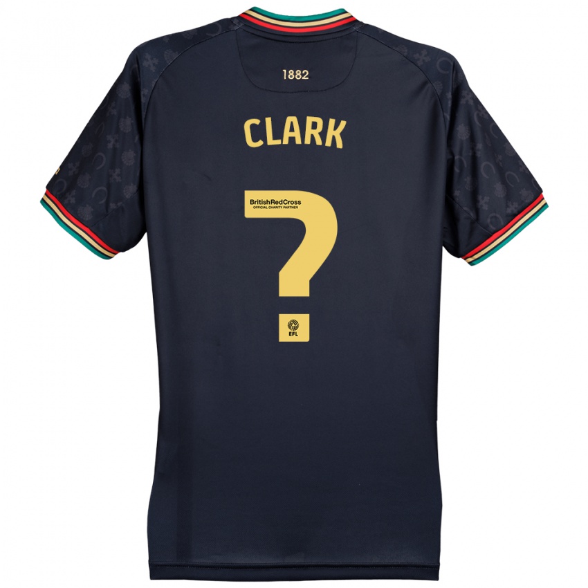 Niño Camiseta Conor Clark #0 Azul Marino Oscuro 2ª Equipación 2024/25 La Camisa Perú