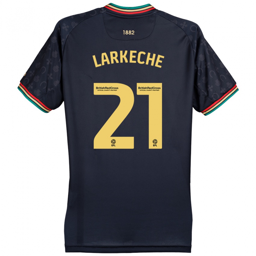 Niño Camiseta Ziyad Larkeche #21 Azul Marino Oscuro 2ª Equipación 2024/25 La Camisa Perú