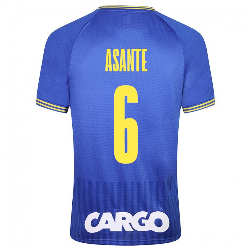 Niño Camiseta Tyrese Asante #6 Blanco 2ª Equipación 2024/25 La Camisa Perú