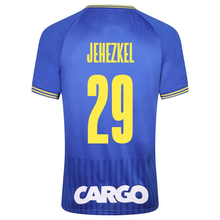 Niño Camiseta Sagiv Jehezkel #29 Blanco 2ª Equipación 2024/25 La Camisa Perú