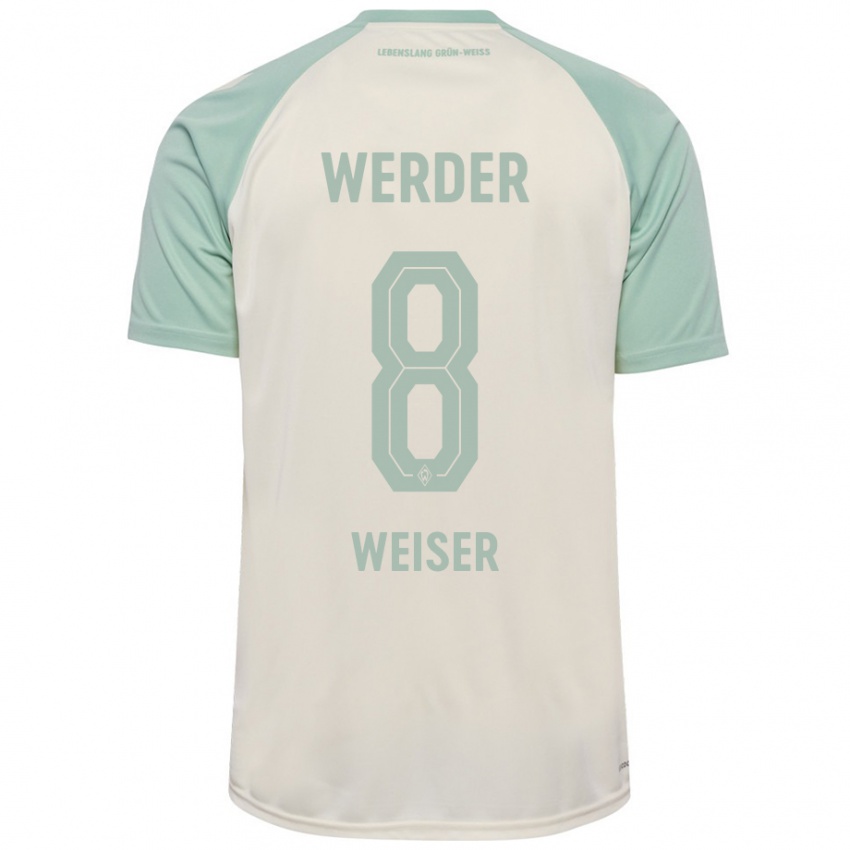 Niño Camiseta Mitchell Weiser #8 Blanquecino Verde Claro 2ª Equipación 2024/25 La Camisa Perú