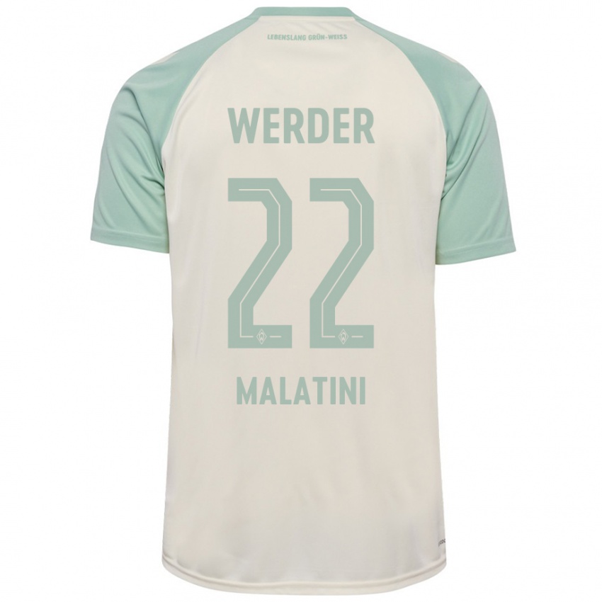 Niño Camiseta Julián Malatini #22 Blanquecino Verde Claro 2ª Equipación 2024/25 La Camisa Perú