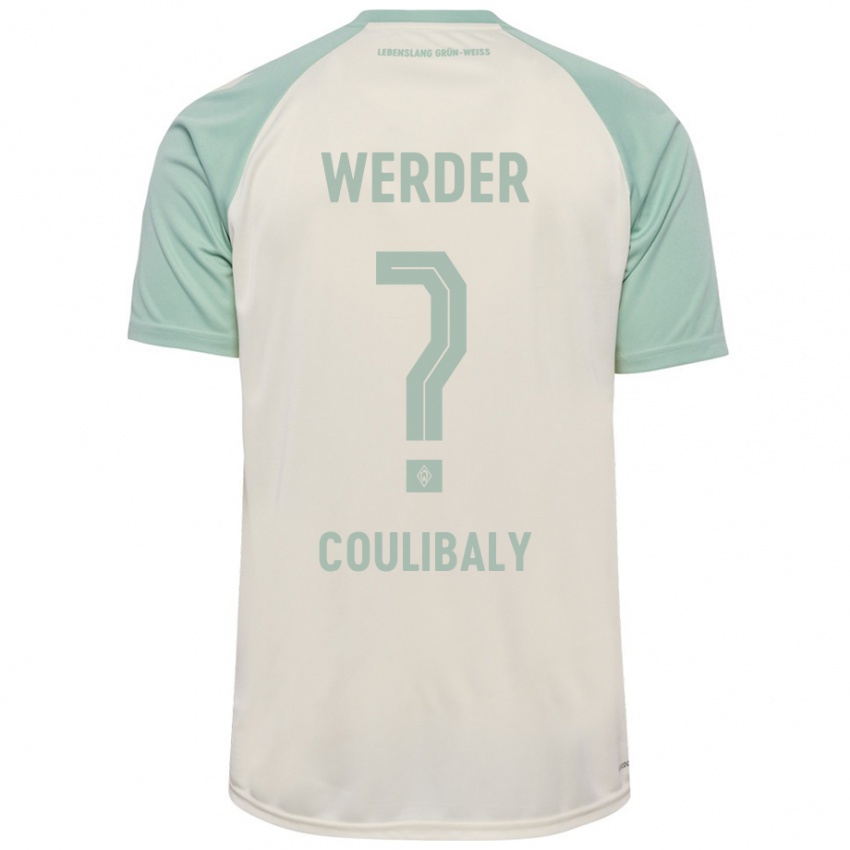 Niño Camiseta Karim Coulibaly #0 Blanquecino Verde Claro 2ª Equipación 2024/25 La Camisa Perú