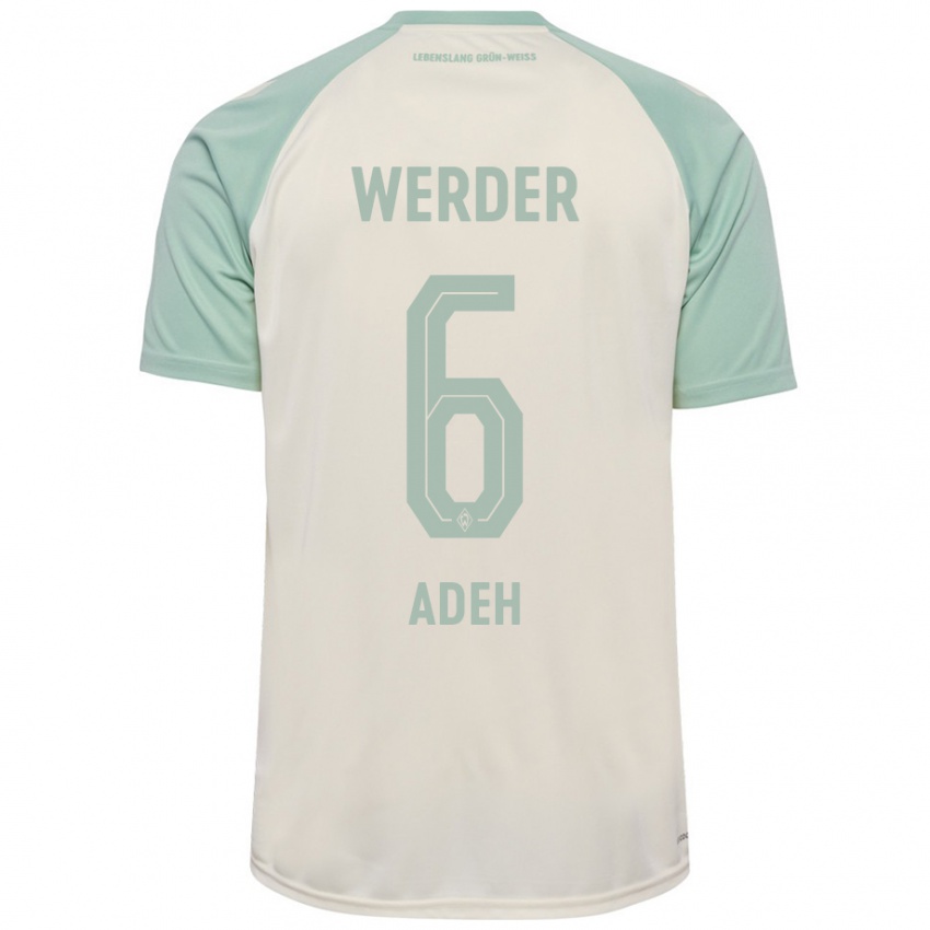 Niño Camiseta Wesley Adeh #6 Blanquecino Verde Claro 2ª Equipación 2024/25 La Camisa Perú