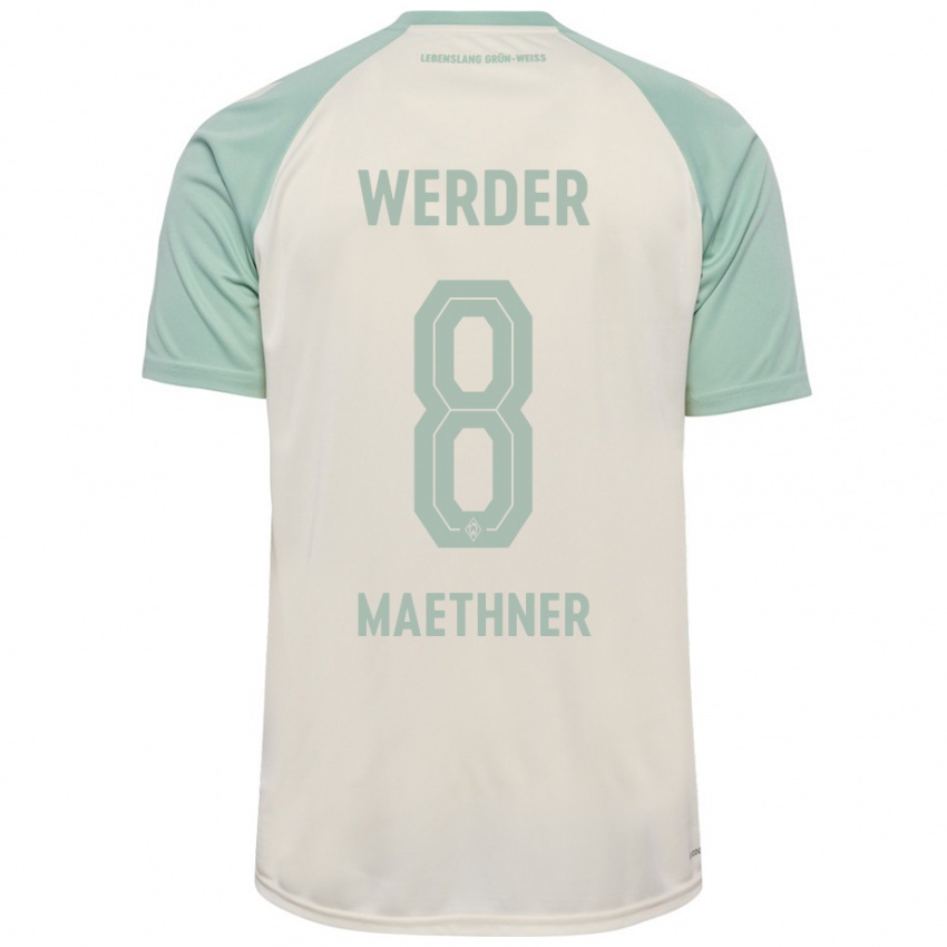 Niño Camiseta Finn Maethner #8 Blanquecino Verde Claro 2ª Equipación 2024/25 La Camisa Perú