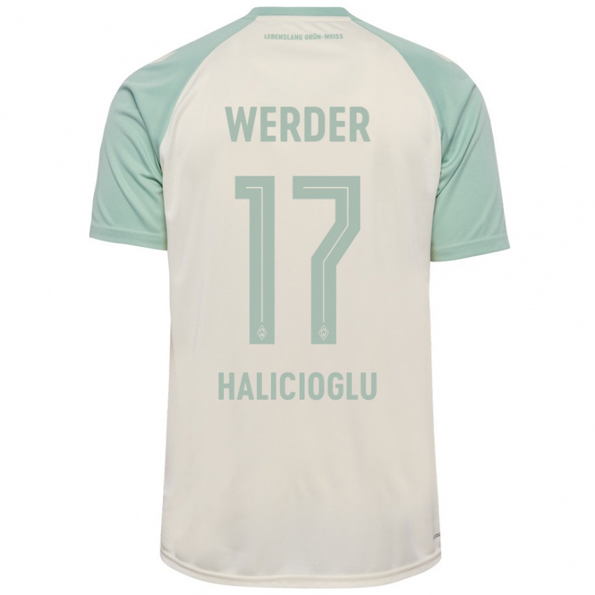 Niño Camiseta Arda Halicioglu #17 Blanquecino Verde Claro 2ª Equipación 2024/25 La Camisa Perú