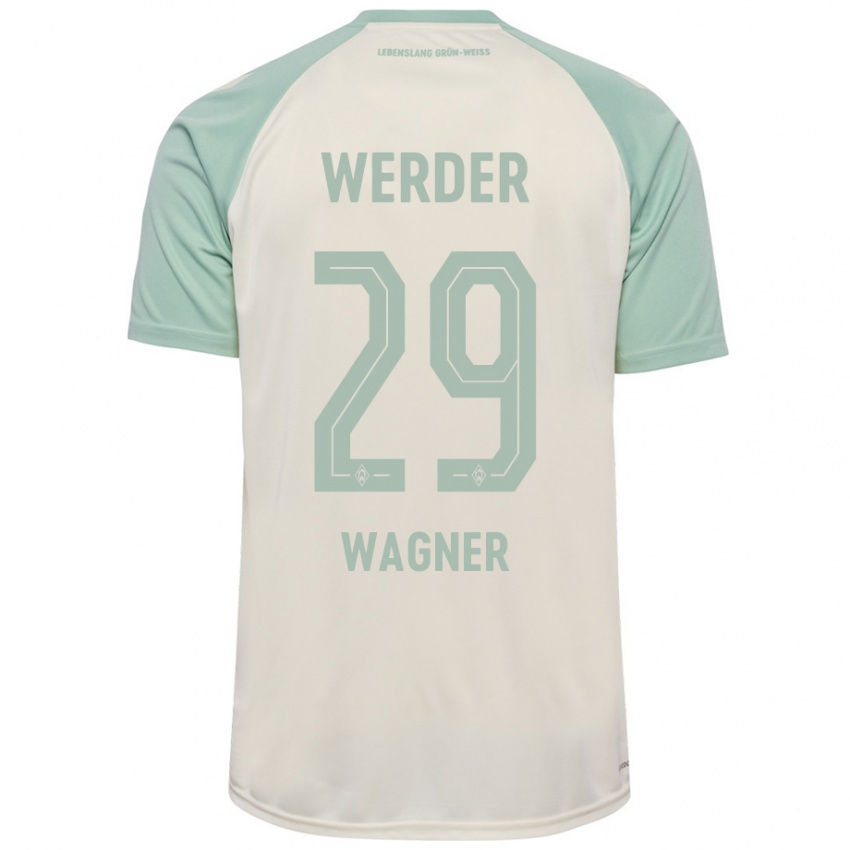 Niño Camiseta Paul Wagner #29 Blanquecino Verde Claro 2ª Equipación 2024/25 La Camisa Perú