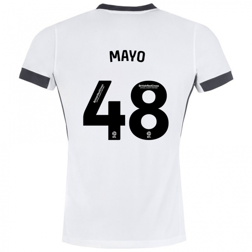 Niño Camiseta Bradley Mayo #48 Blanco Negro 2ª Equipación 2024/25 La Camisa Perú