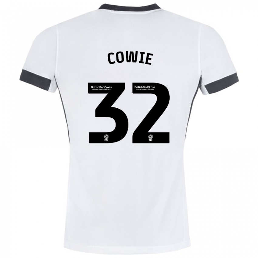 Niño Camiseta Abbie Cowie #32 Blanco Negro 2ª Equipación 2024/25 La Camisa Perú