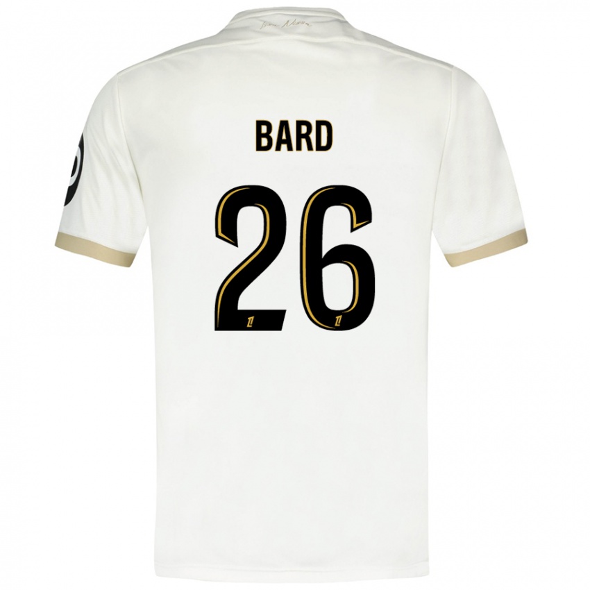 Niño Camiseta Melvin Bard #26 Blanco Dorado 2ª Equipación 2024/25 La Camisa Perú