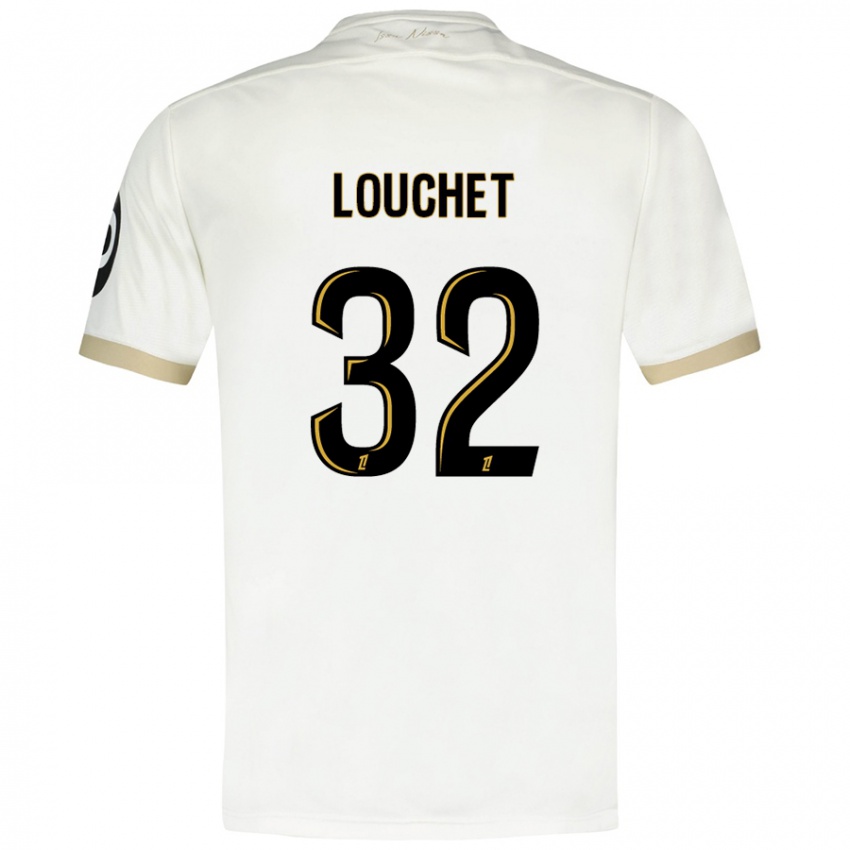 Niño Camiseta Tom Louchet #32 Blanco Dorado 2ª Equipación 2024/25 La Camisa Perú