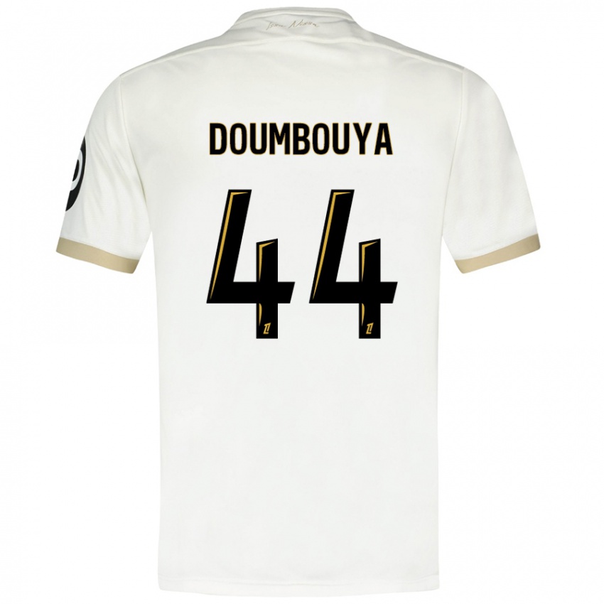 Niño Camiseta Amidou Doumbouya #44 Blanco Dorado 2ª Equipación 2024/25 La Camisa Perú