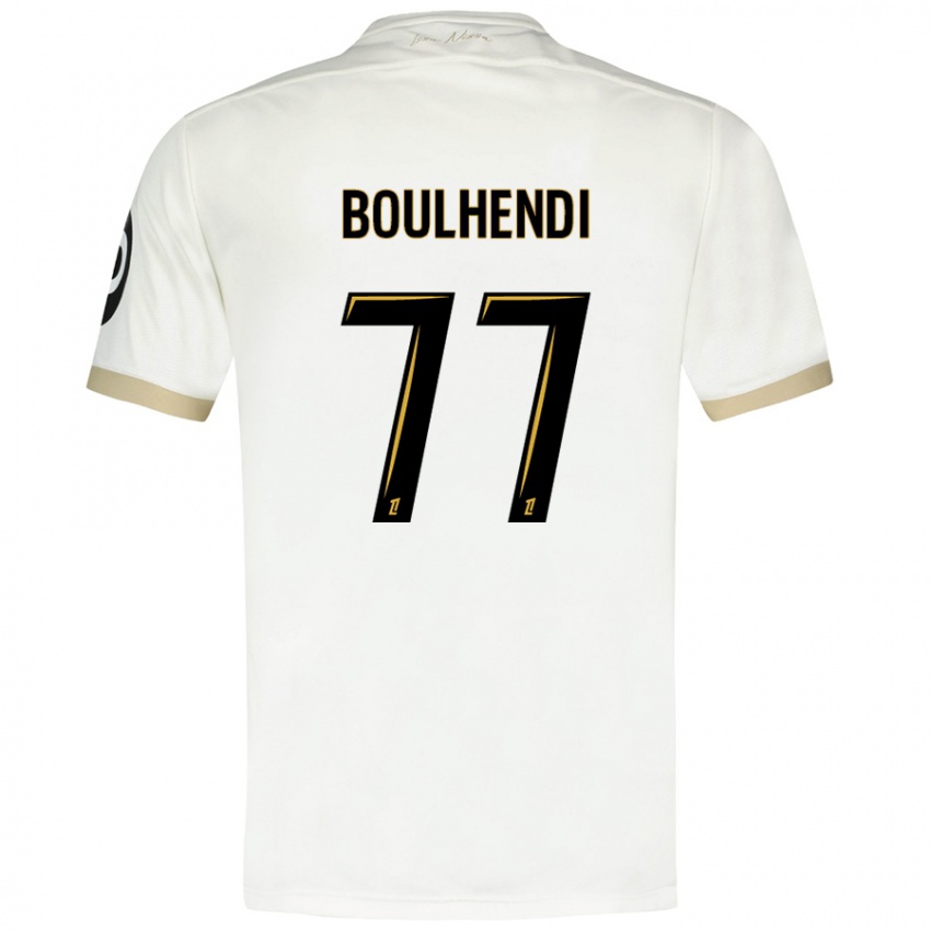 Niño Camiseta Teddy Boulhendi #77 Blanco Dorado 2ª Equipación 2024/25 La Camisa Perú