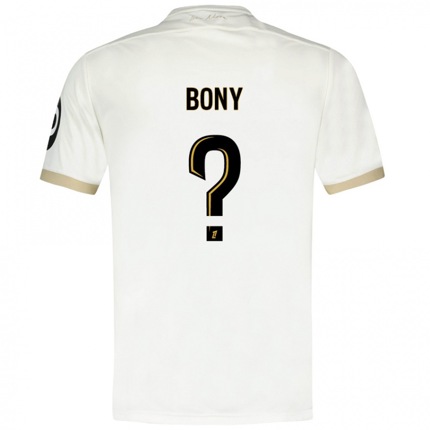 Niño Camiseta Geoffroy Bony #0 Blanco Dorado 2ª Equipación 2024/25 La Camisa Perú