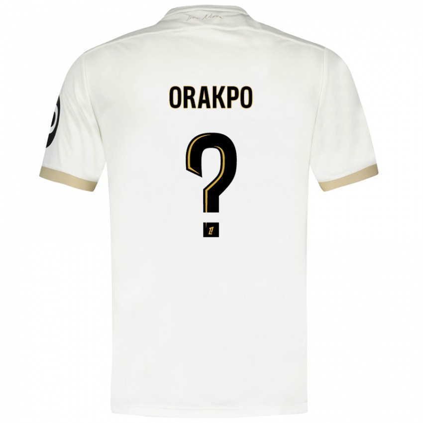 Niño Camiseta Victor Orakpo #0 Blanco Dorado 2ª Equipación 2024/25 La Camisa Perú