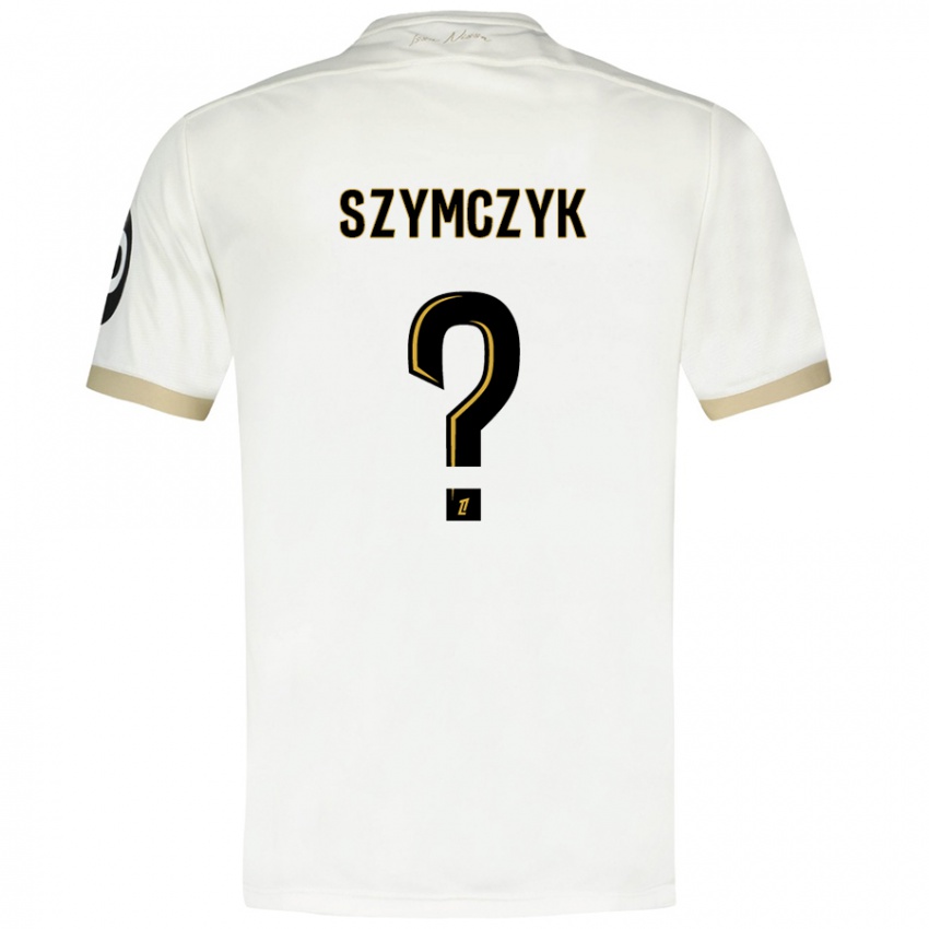 Niño Camiseta Kacper Szymczyk #0 Blanco Dorado 2ª Equipación 2024/25 La Camisa Perú