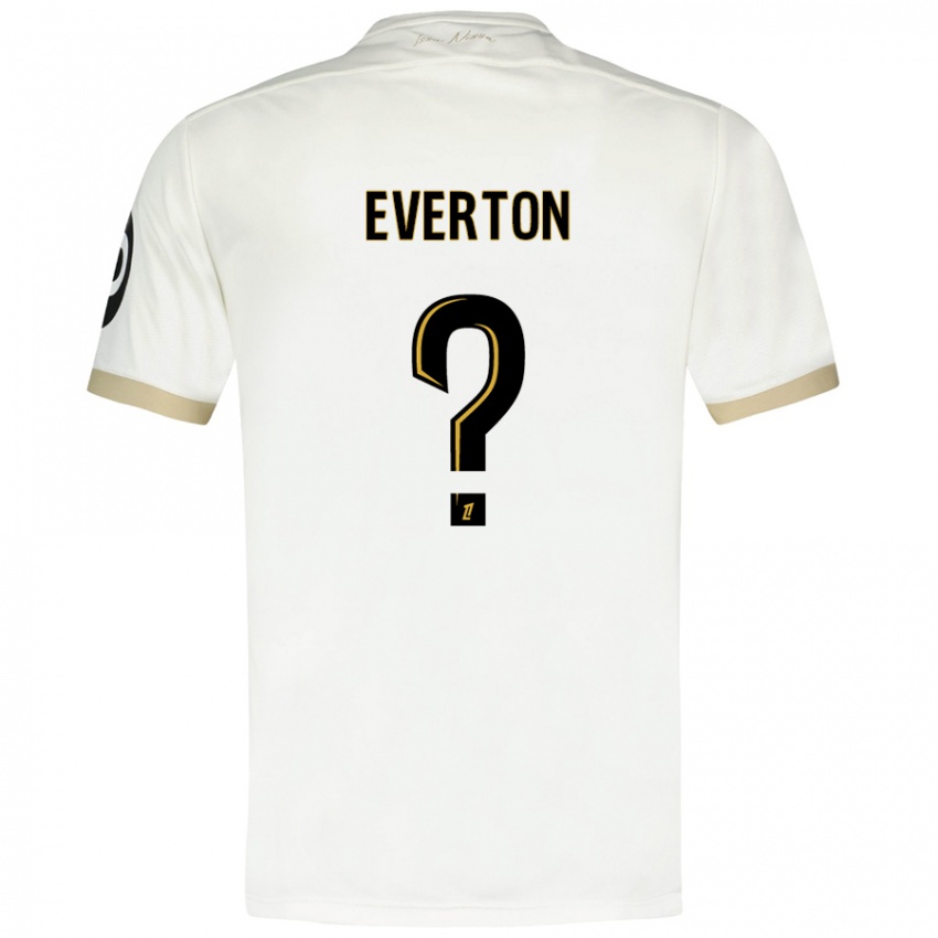 Niño Camiseta Everton #0 Blanco Dorado 2ª Equipación 2024/25 La Camisa Perú