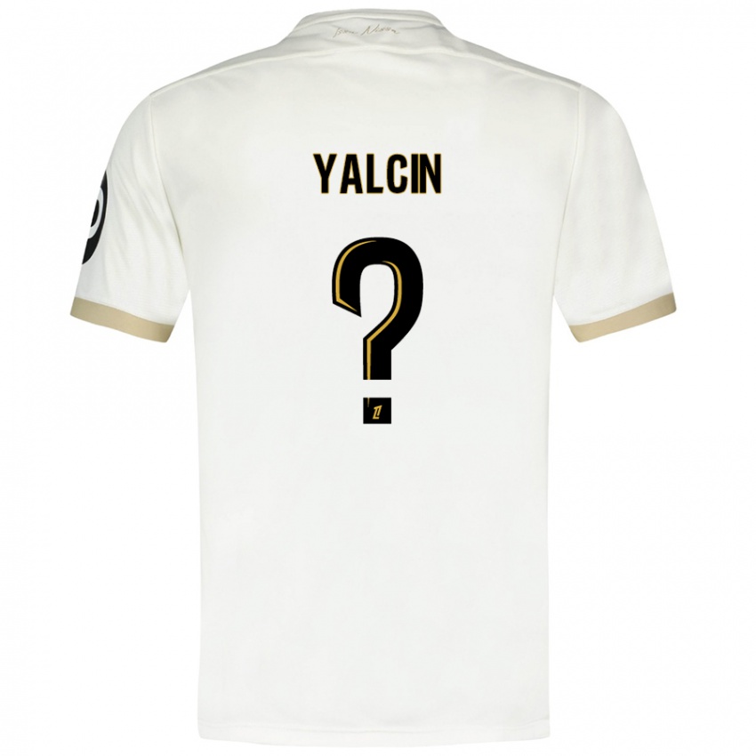 Niño Camiseta Noah Yalcin #0 Blanco Dorado 2ª Equipación 2024/25 La Camisa Perú