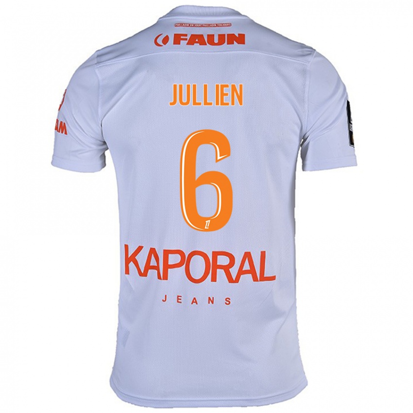 Niño Camiseta Christopher Jullien #6 Blanco 2ª Equipación 2024/25 La Camisa Perú