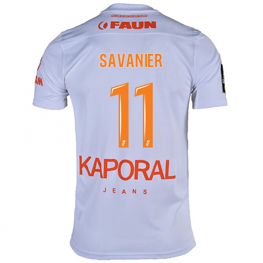 Niño Camiseta Téji Savanier #11 Blanco 2ª Equipación 2024/25 La Camisa Perú