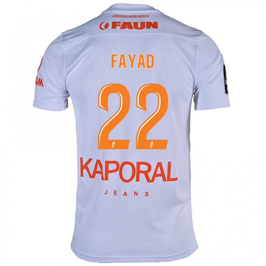 Niño Camiseta Khalil Fayad #22 Blanco 2ª Equipación 2024/25 La Camisa Perú