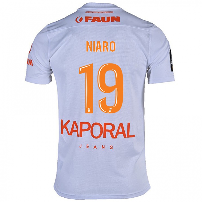 Niño Camiseta Esther Mbakem-Niaro #19 Blanco 2ª Equipación 2024/25 La Camisa Perú