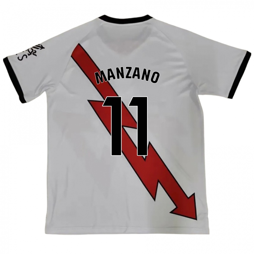 Niño Camiseta Sergio Manzano #11 Rojo 2ª Equipación 2024/25 La Camisa Perú