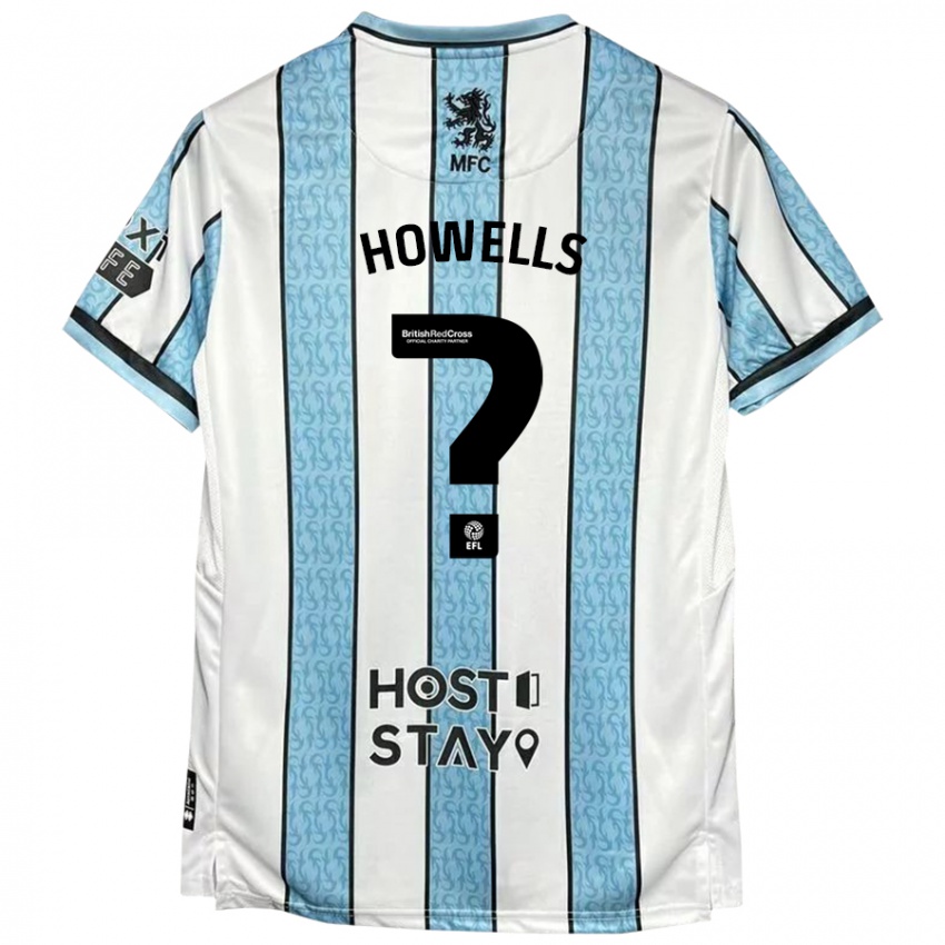 Niño Camiseta Max Howells #0 Blanco Azul 2ª Equipación 2024/25 La Camisa Perú