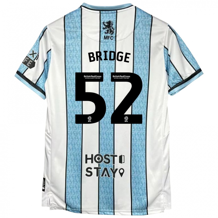 Niño Camiseta Aj Bridge #52 Blanco Azul 2ª Equipación 2024/25 La Camisa Perú