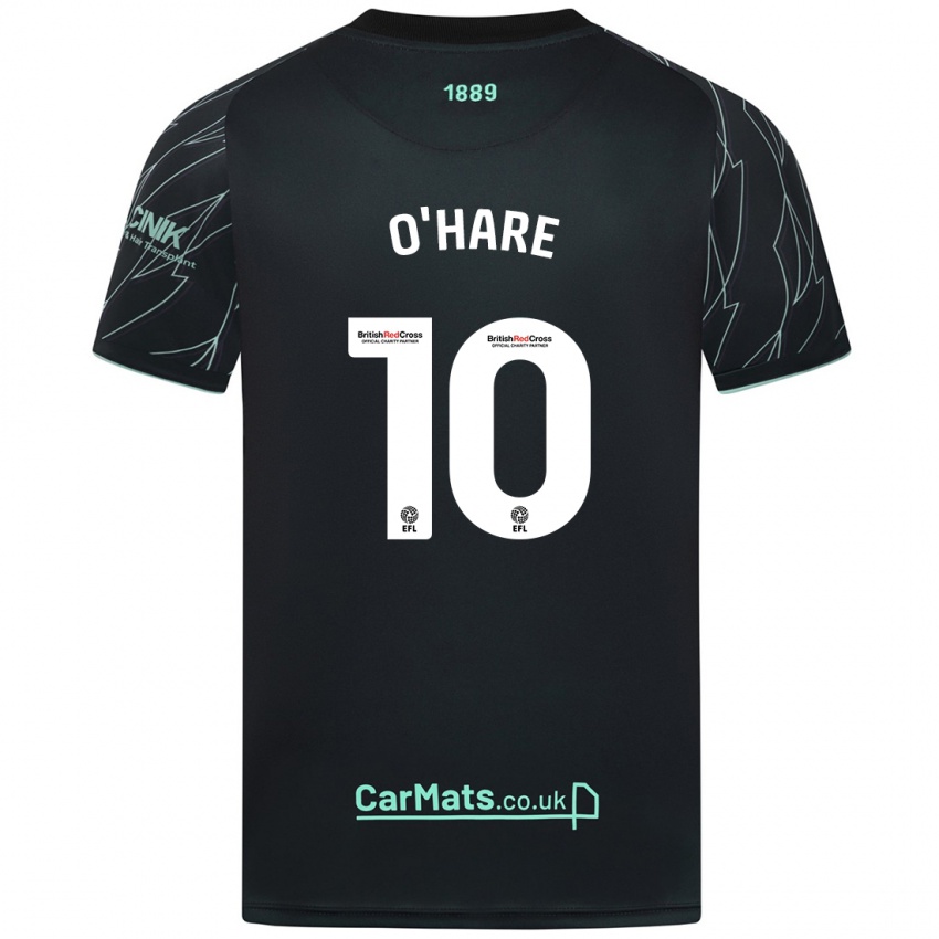 Niño Camiseta Callum O'hare #10 Negro Verde 2ª Equipación 2024/25 La Camisa Perú