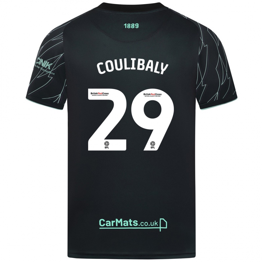 Niño Camiseta Ismaila Coulibaly #29 Negro Verde 2ª Equipación 2024/25 La Camisa Perú