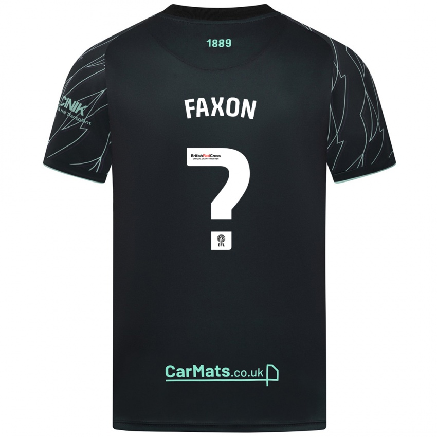 Niño Camiseta Luke Faxon #0 Negro Verde 2ª Equipación 2024/25 La Camisa Perú