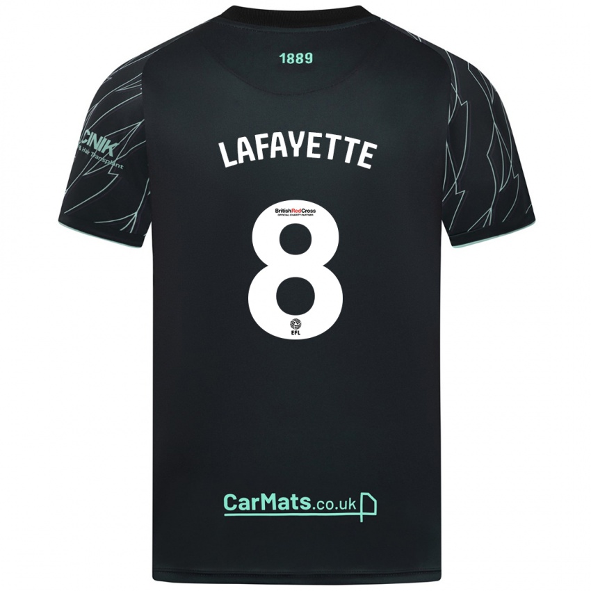 Niño Camiseta Abbie Lafayette #8 Negro Verde 2ª Equipación 2024/25 La Camisa Perú