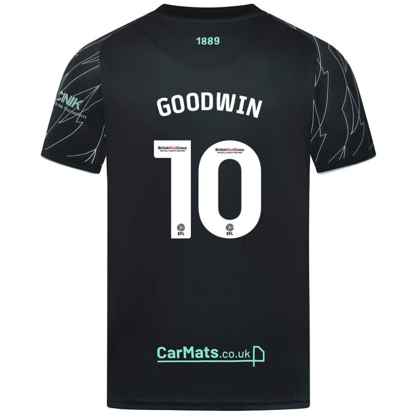 Niño Camiseta Isobel Goodwin #10 Negro Verde 2ª Equipación 2024/25 La Camisa Perú