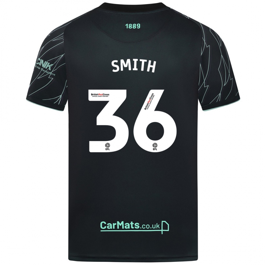 Niño Camiseta Joshua Smith #36 Negro Verde 2ª Equipación 2024/25 La Camisa Perú