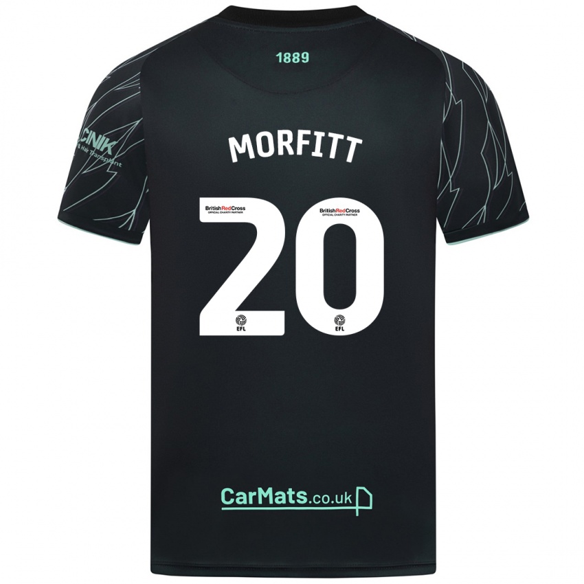 Niño Camiseta Izzy Morfitt #20 Negro Verde 2ª Equipación 2024/25 La Camisa Perú